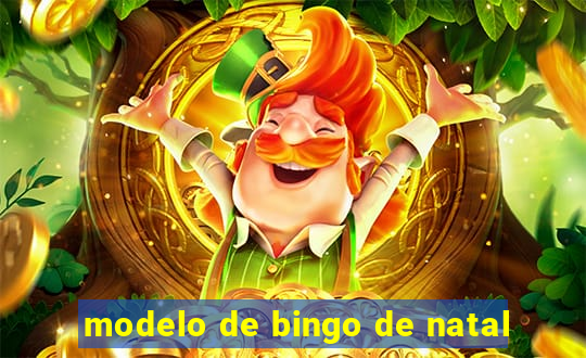 modelo de bingo de natal